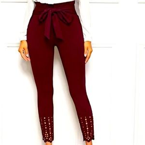 Burgundy pants
